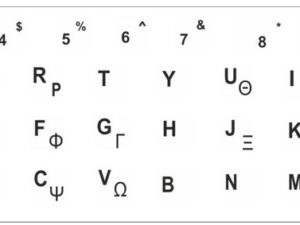 Αυτοκόλλητο universal για πληκτρολόγιο notebook