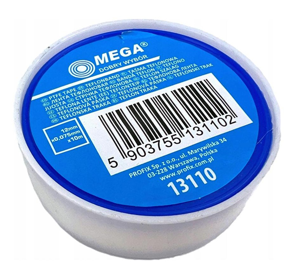 MEGA μονωτική ταινία Teflon PTFE 13110