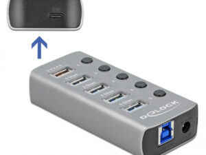 DELOCK USB hub 63263 με διακόπτες