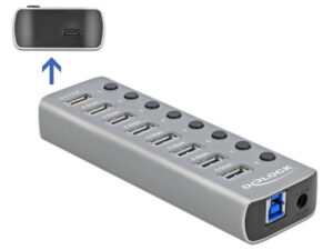 DELOCK USB hub 63264 με διακόπτες