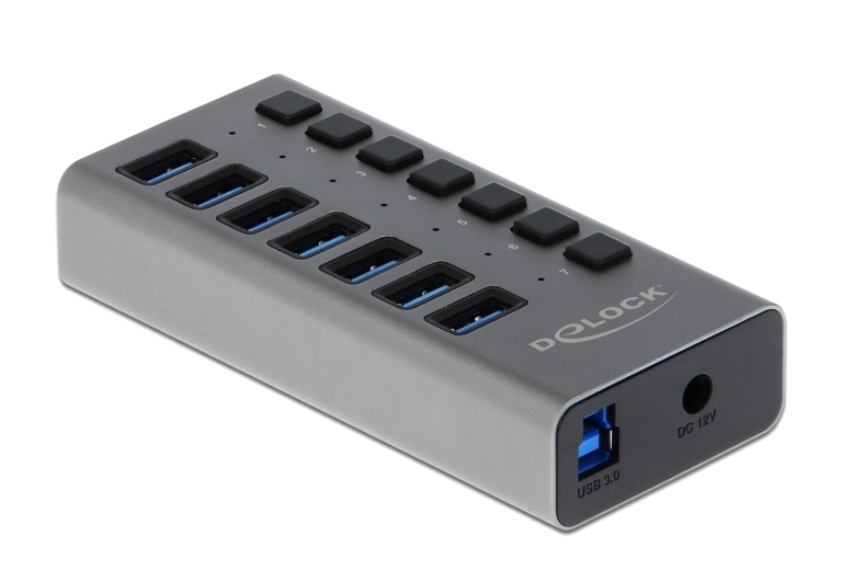 DELOCK USB hub 63669 με διακόπτες