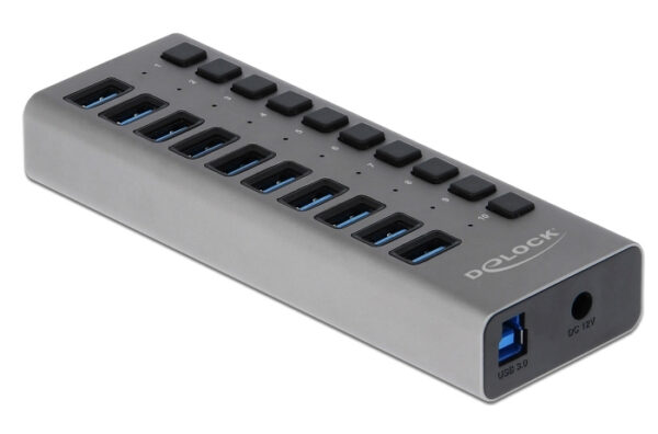 DELOCK USB hub 63670 με διακόπτες