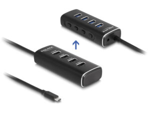 DELOCK USB hub 64233 με διακόπτες