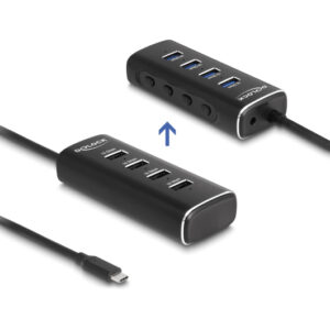 DELOCK USB hub 64233 με διακόπτες