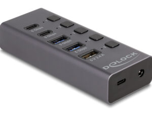 DELOCK USB hub 64248 με διακόπτες