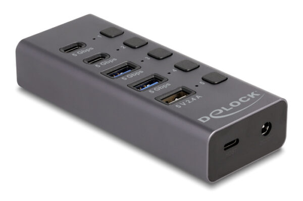 DELOCK USB hub 64248 με διακόπτες