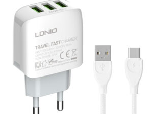 LDNIO φορτιστής τοίχου A3312 με καλώδιο USB-C