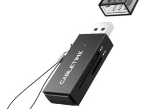 CABLETIME card reader CT-ASD3-PB για SD & micro SD