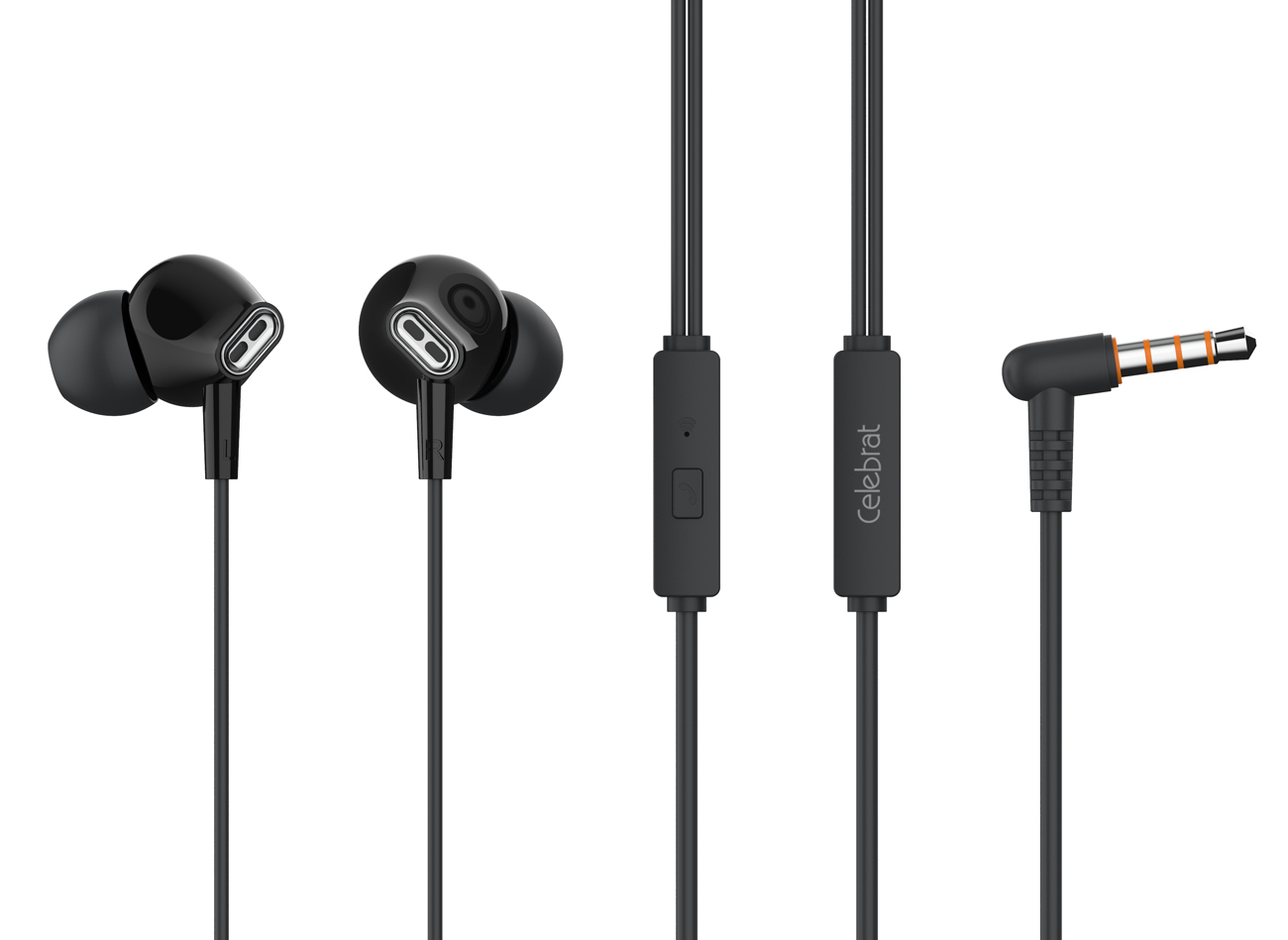 CELEBRAT earphones με μικρόφωνο G21