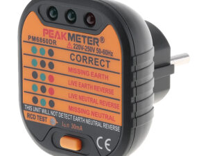 PEAKMETER tester πρίζας PM6860DR