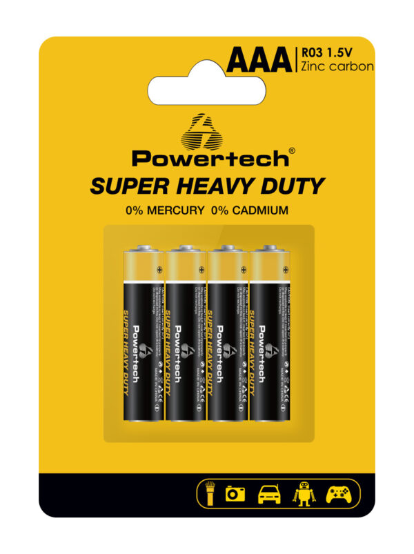 POWERTECH μπαταρίες Zinc Carbon Super Heavy Duty PT-1218