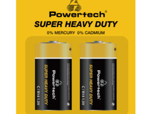 POWERTECH μπαταρίες Zinc Carbon Super Heavy Duty PT-1221