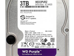 WD σκληρός δίσκος 3.5" Purple Surveillance 3TB