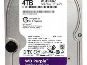 WD σκληρός δίσκος 3.5" Purple Surveillance 4TB