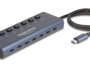 DELOCK USB-C hub 63410 με διακόπτες