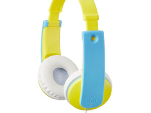 JVC HEADPHONES FOR KIDS YELLOW & LIGHT BLUE HAKD7YNE