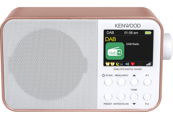 KENWOOD PORTABLE DAB/BT ROZE-GOLD/WHITE CR-M30DAB-R