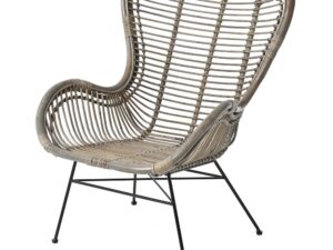 RATTAN ΚΑΡΕΚΛΑ ΜΕ ΣΙΔΕΡΕΝΙΟ ΠΛΑΙΣΙΟ 74x50x85EK
