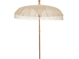 ΟΜΠΡΕΛΑ ΜΑΚΡΑΜΕ ΛΕΥΚΗ Φ185ΕΚ BALI (ΥΨΟΣ 170 260 ΕΣΩΤΕΡΙΚΟ 210ΕΚ.)