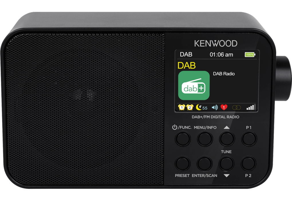 KENWOOD PORTABLE DAB/BT BLACK CR-M30DAB-B