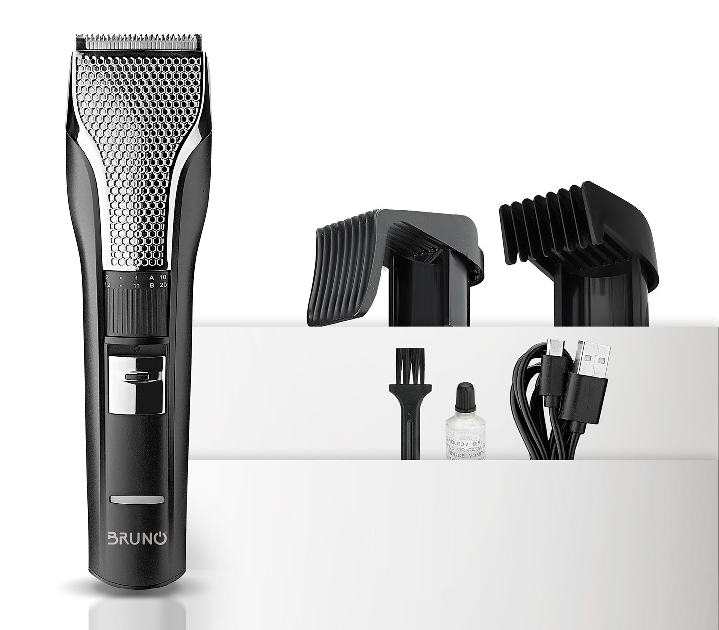 BRUNO BRN-0220 Κουρευτική μηχανή επαναφορτιζόμενη