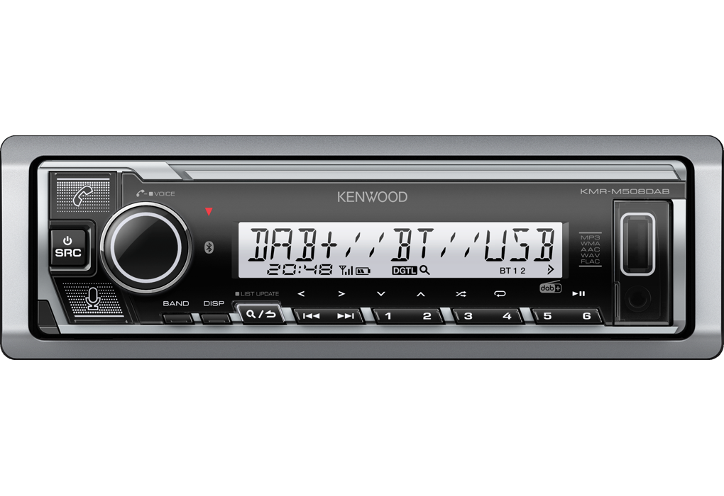 KENWOOD RADIO USB BT DAB MARINE 2pre-out (2.5V) KMRM508DAB