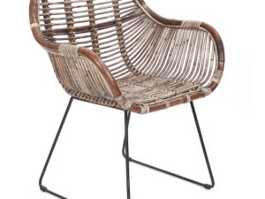 ΠΟΛΥΘΡΟΝΑ ΑΠΌ ΦΥΣΙΚΟ ΡΑΤΑΝ ΜΕ ΜΕΤΑΛΛΙΚΑ ΠΟΔΙΑ 69Χ62Χ80 ΕΚ