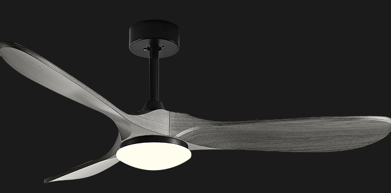 GRC TECH Ανεμιστήρας Οροφής 52" με LED Φωτισμό & Τηλεχειριστήριο GREY-BLACK