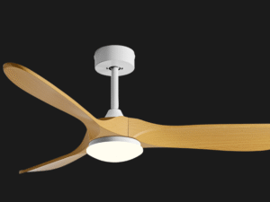 GRC TECH Ανεμιστήρας Οροφής 52" με LED Φωτισμό & Τηλεχειριστήριο WHITE-BROWN