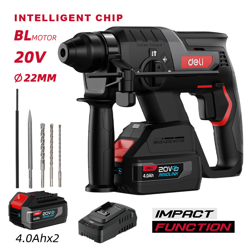 DELI κρουστικό σκαπτικό μπαταρίας DE-DC20-2D4