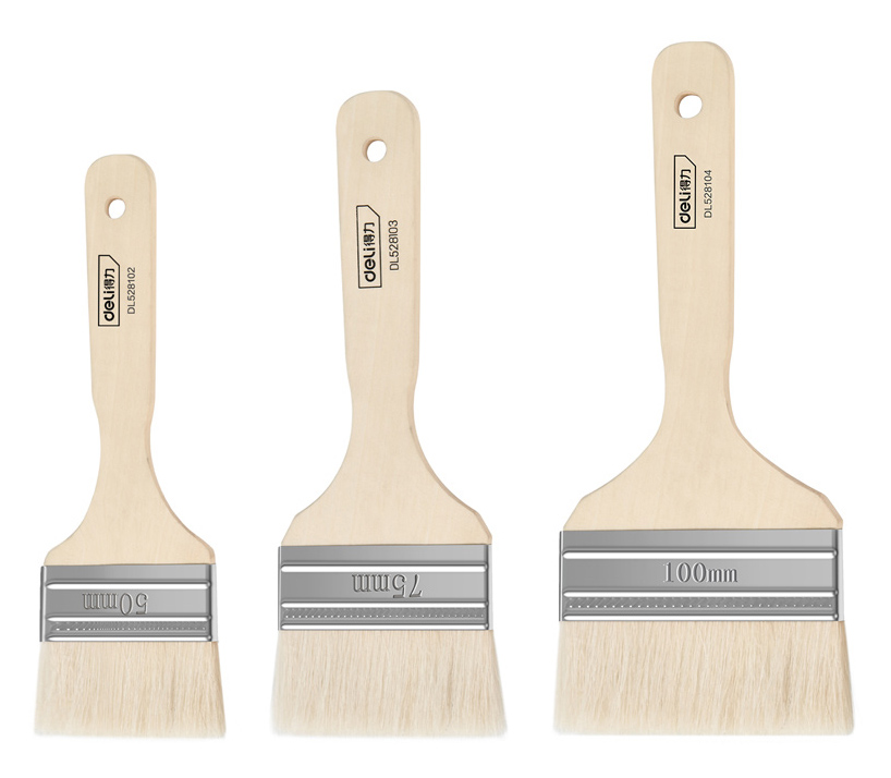 DELI σετ πινέλα βαφής DL528101 με φυσικές τρίχες