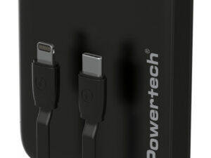 POWERTECH power bank με καλώδια και οθόνη PT-1417 10000mAh
