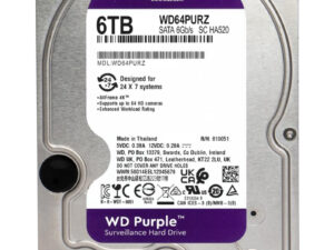 WD σκληρός δίσκος 3.5" Purple Surveillance 6TB