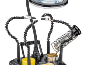 GOOBAY βάση στήριξης πλακέτας 76558 με μεγεθυντικό φακό & θέση για κολλητήρι