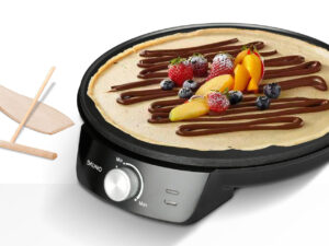 BRUNO BRN-0252 Κρεπιέρα 30εκ. 1200W με ρυθμιζόμενο θερμοστάτη και εξαρτήματα