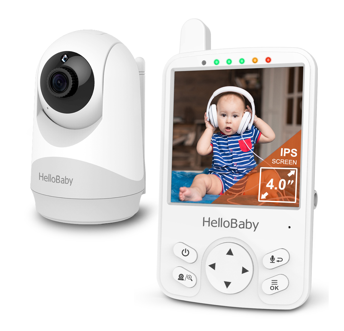HELLOBABY ενδοεπικοινωνία μωρού HB6241 με κάμερα & οθόνη 4"