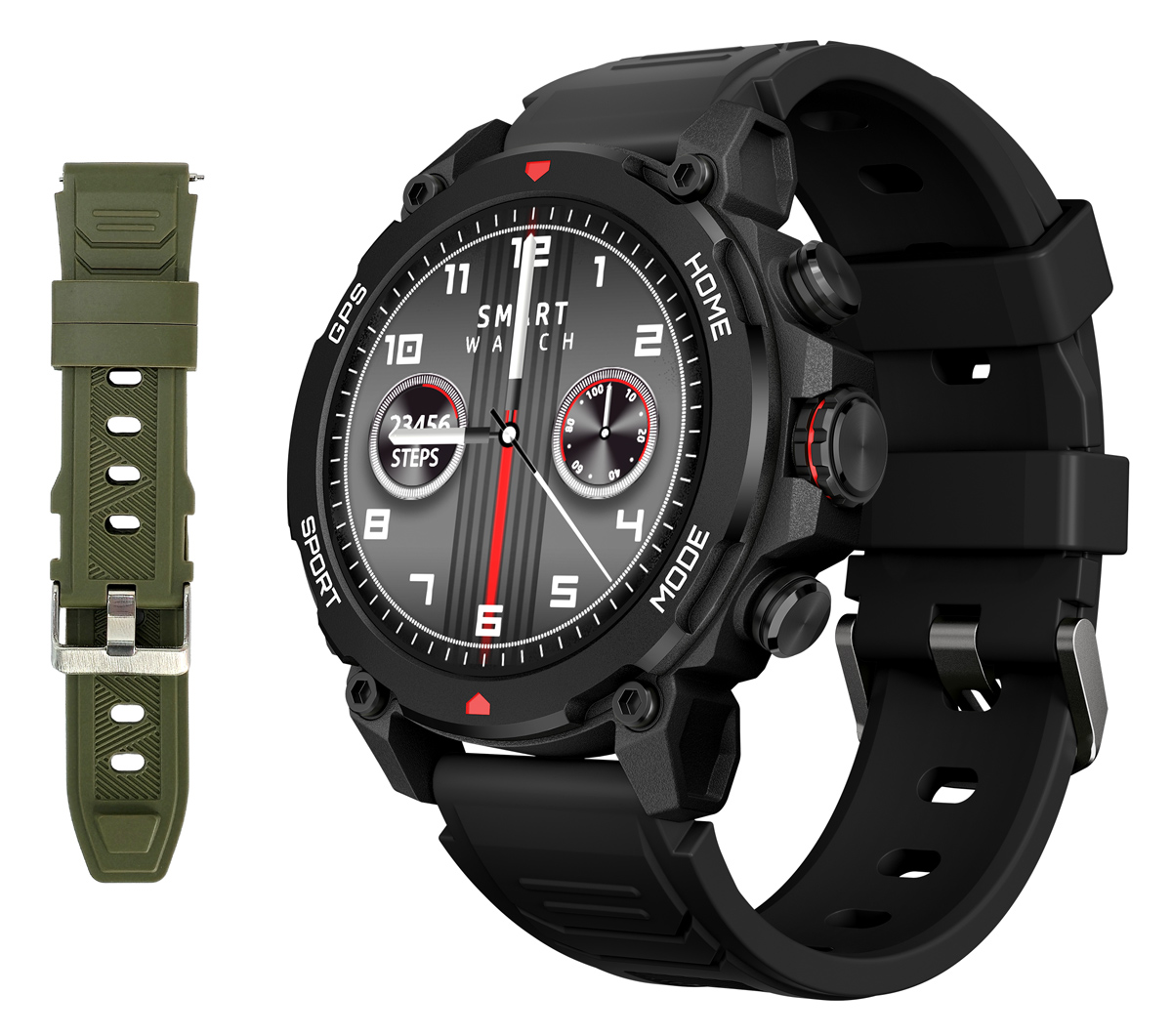 INTIME smartwatch G6 με 2x λουράκια