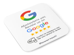 POWERTECH NFC αυτοκόλλητη κάρτα Google Review PT-1379