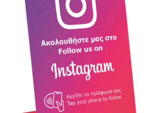 POWERTECH NFC επιτραπέζιο stand Follow us on Instagram PT-1405
