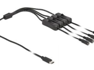DELOCK καλώδιο USB Type-C σε 4x DC 5.5 x 2.1mm 86802