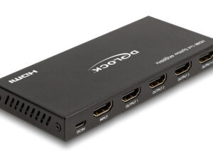 DELOCK HDMI splitter 18652 με downscaler πλήκτρο
