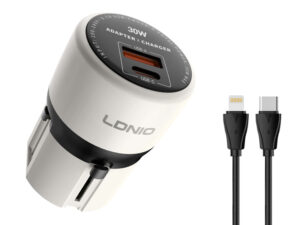 LDNIO φορτιστής τοίχου Q2319 με καλώδιο Lightning