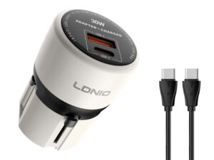 LDNIO φορτιστής τοίχου Q2319 με καλώδιο USB-C