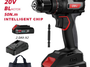 DELI κρουστικό δραπανοκατσάβιδο μπαταρίας DE-CZ20-2D2