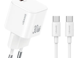 USAMS φορτιστής τοίχου CC262 με καλώδιο USB-C
