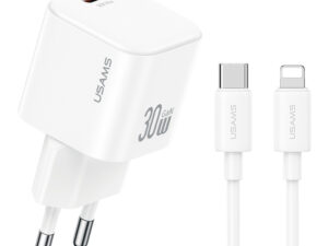 USAMS φορτιστής τοίχου CC262 με καλώδιο Lightning