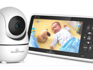 POWERTECH ενδοεπικοινωνία μωρού PT-1188 με κάμερα & οθόνη 5"