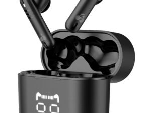 POWERTECH earphones με θήκη φόρτισης PT-1227