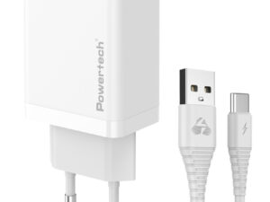 POWERTECH φορτιστής τοίχου PT-1322 με καλώδιο USB-C