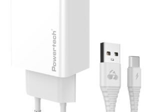 POWERTECH φορτιστής τοίχου PT-1324 με καλώδιο USB-C